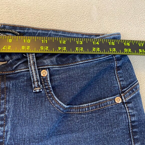 Lee Riders Woman's Jeans 14 Long Slim Bootcut Midrise Dark Wash Cotton/Polyester - Picture 6 of 14